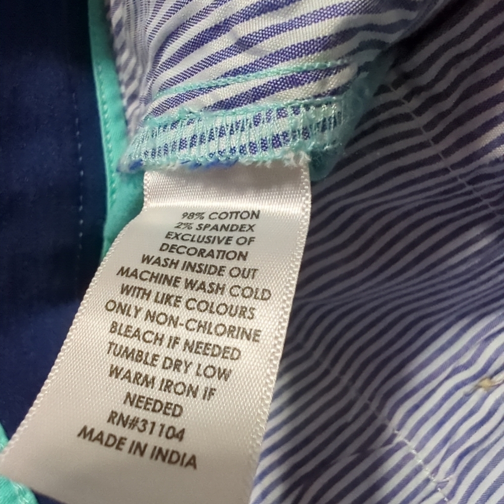 XXSOLDXX New Crown & Ivy Motion Flex Chino Shorts Men's Size 32 Mint Green NWT - Picture 3 of 10